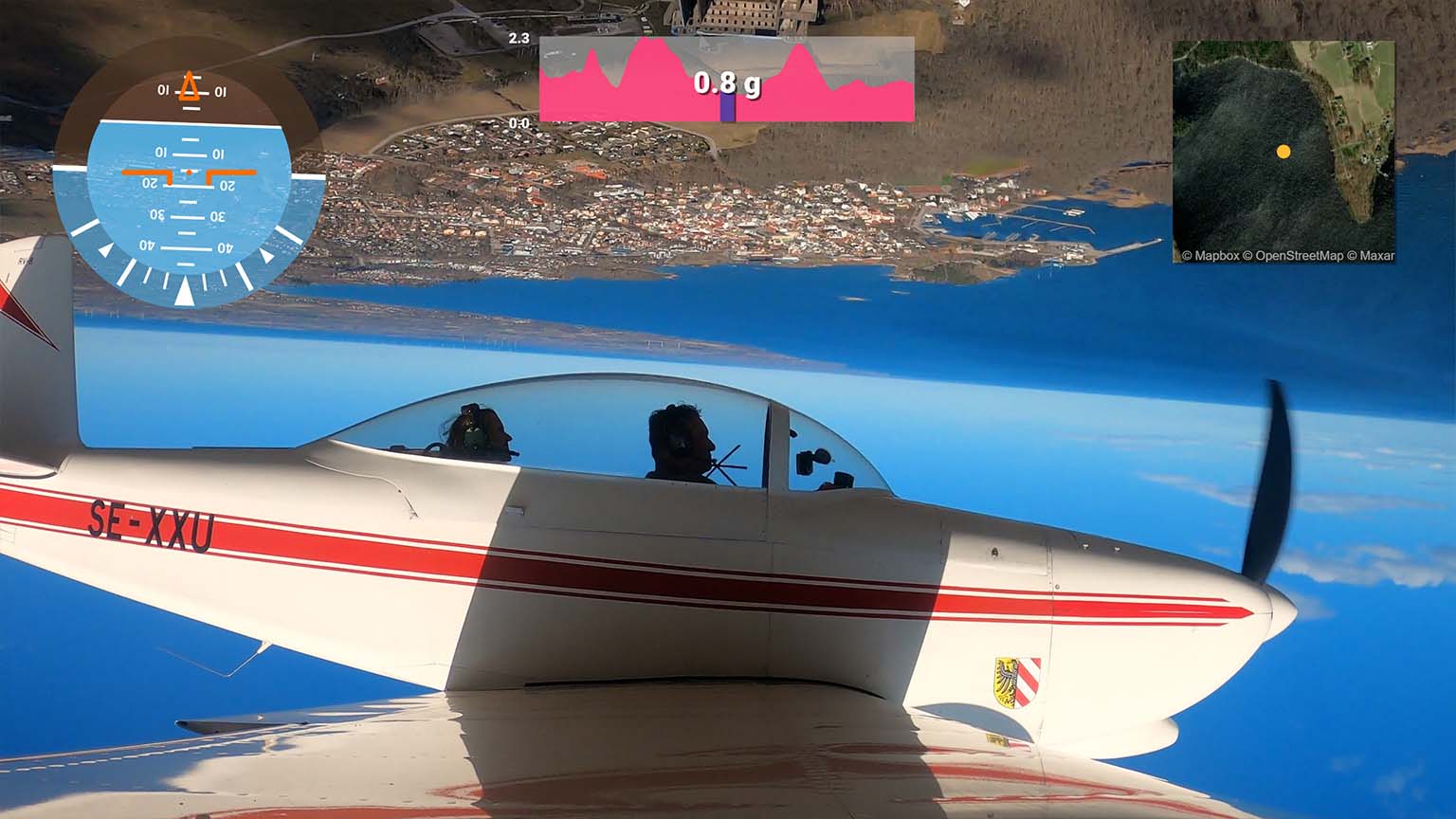 airplane metrics overlay