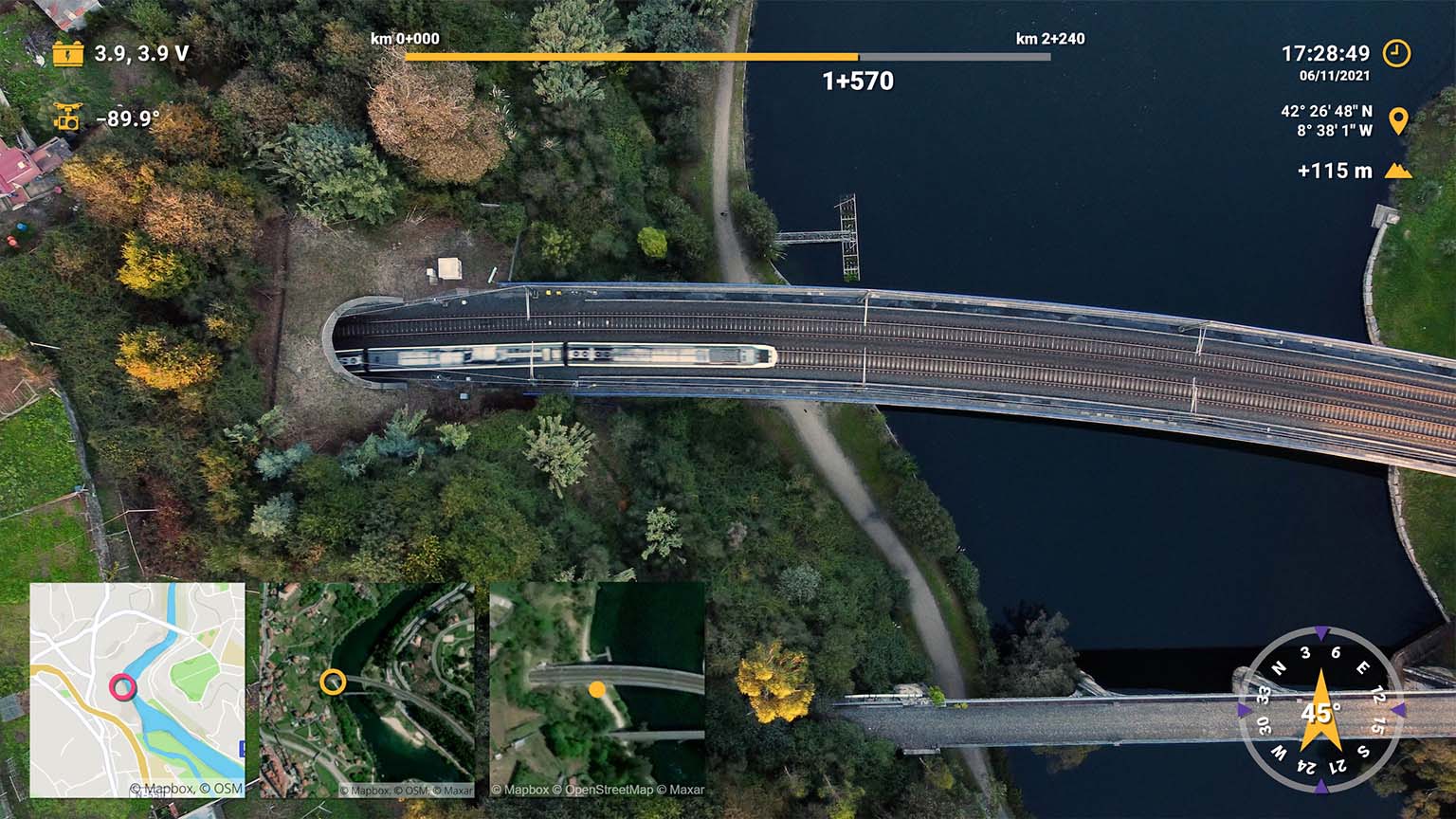 drone inspection with data