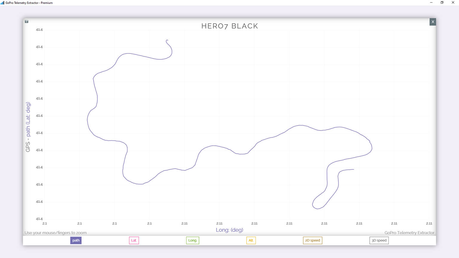 gopro gpx kml csv data