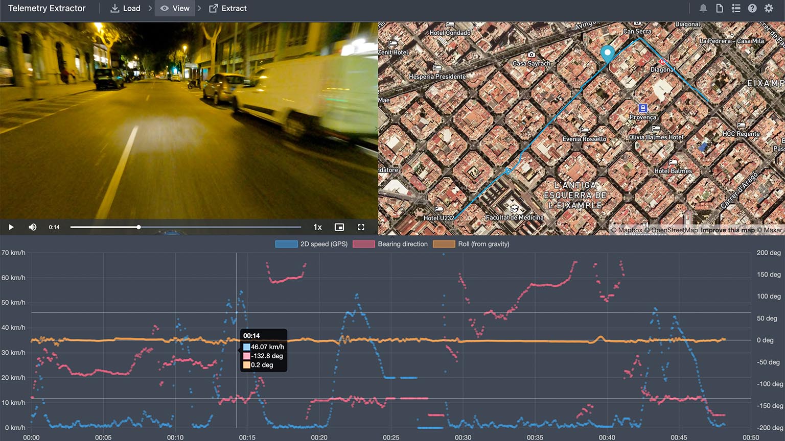 interactive gps map video charts