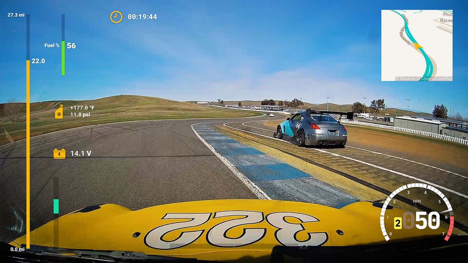 rally heads up display